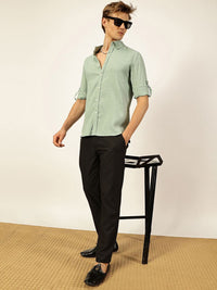 Thomas Scott Men Slim Fit Button-Down Collar Casual Shirt