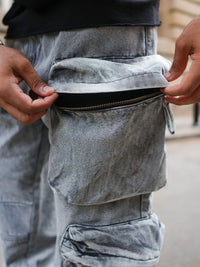 Powerlook Men Loose Fit Cargos Cotton Trousers