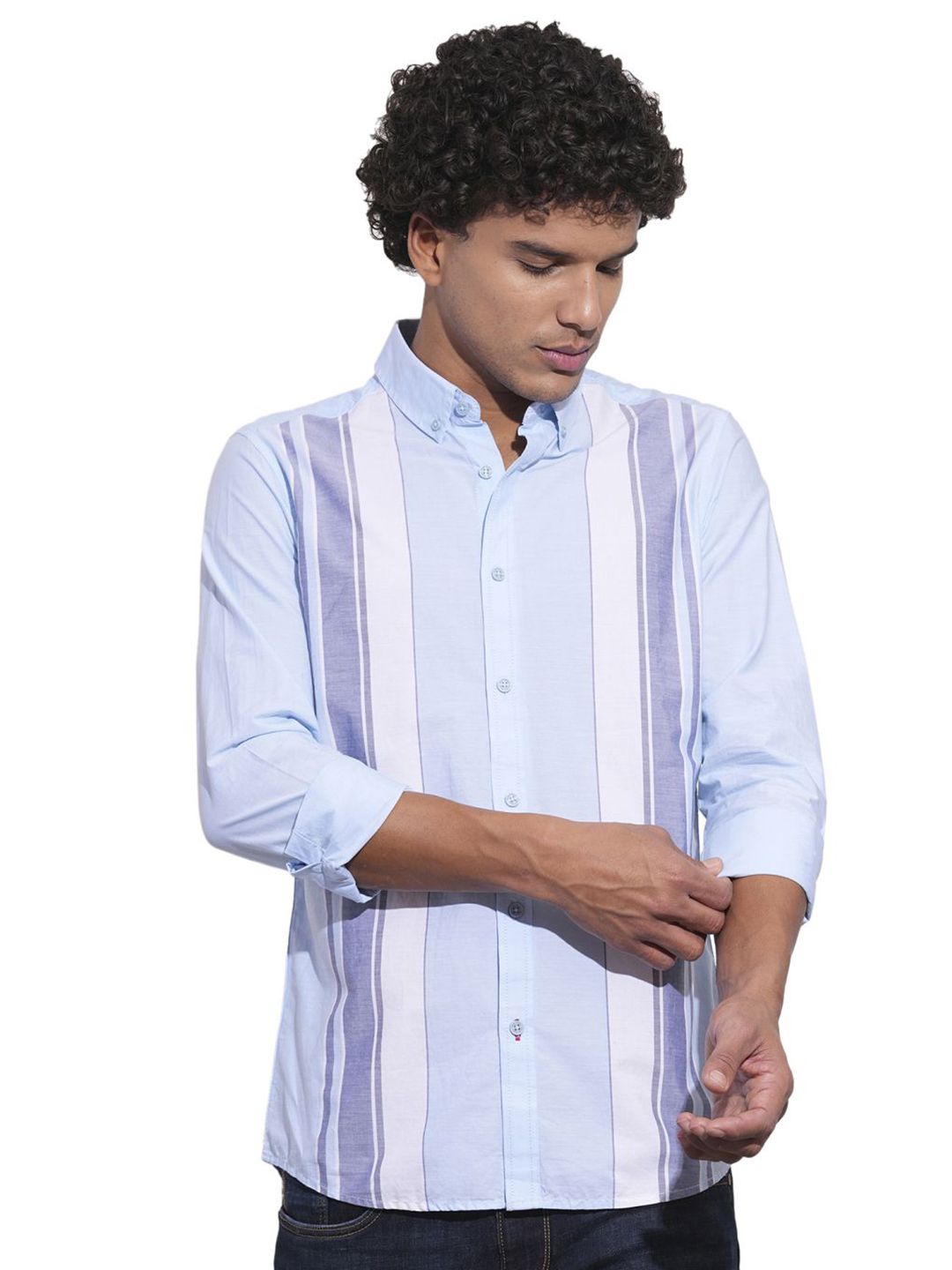 Being Human Men Classic Opaque Striped Casual Shirt