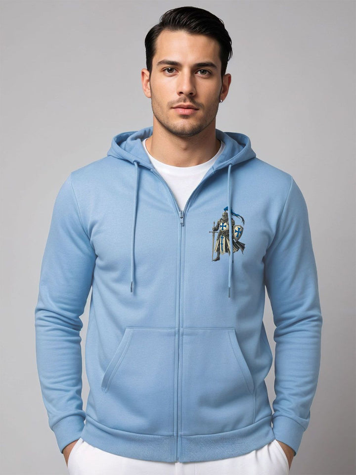 ADRO Men Printed Hooded Sweatshirt