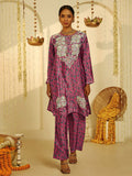 House of Chikankari Women Pink Crepe Chikankari Embroidered Kurta Set