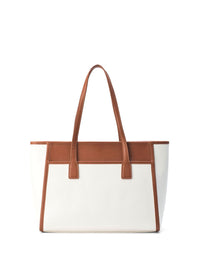 Lino Perros Oversized Structured Tote Bag with Quilted