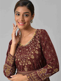 AURELIA Women Ethnic Motifs Printed Maxi Dress