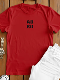 ADRO Typography Printed Round Neck Skin-Friendly Regular Fit T-shirt