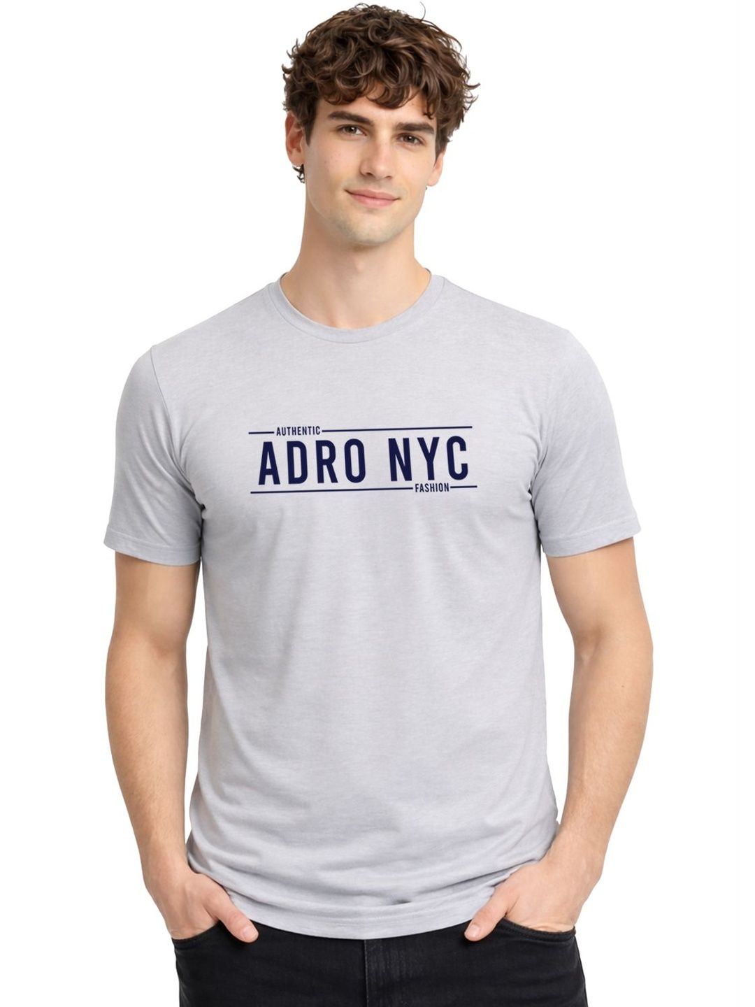 ADRO Men Typography Printed T-shirt