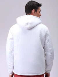 The Indian Garage Co Men Hooded Slim Fit Bomber Jacket