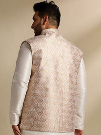 SOJANYA PLUS Woven Design Nehru Jacket