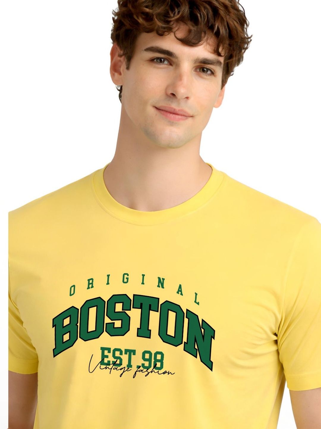 ADRO Men Typography Printed T-shirt