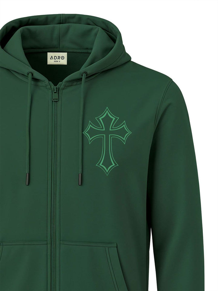 ADRO Men Printed Hooded Sweatshirt