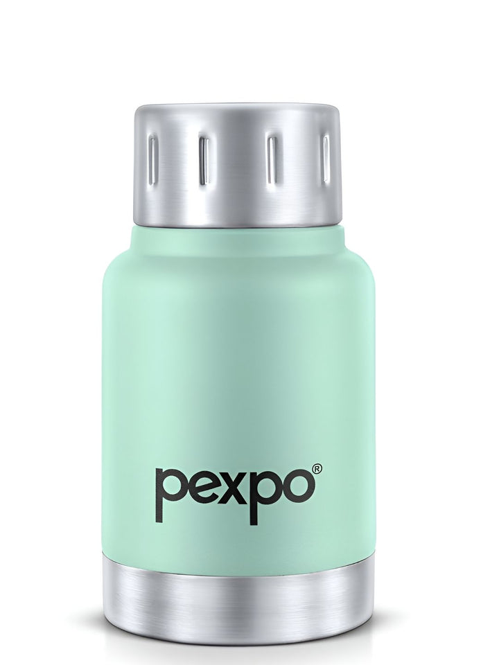 Pexpo Cameo Sea Green Printed Double Wall Thermosteel Hot & Cold Flask Water Bottle 160ml