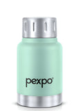 Pexpo Cameo Sea Green Printed Double Wall Thermosteel Hot & Cold Flask Water Bottle 160ml