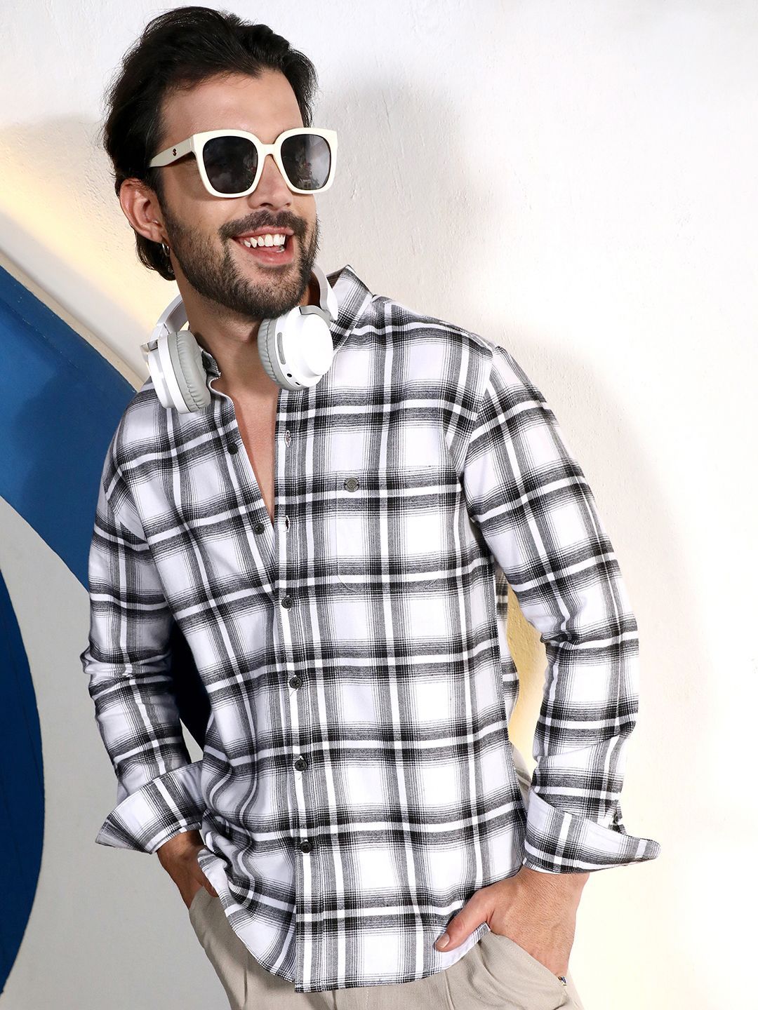 Campus Sutra Men Comfort Checked Casual Shirt