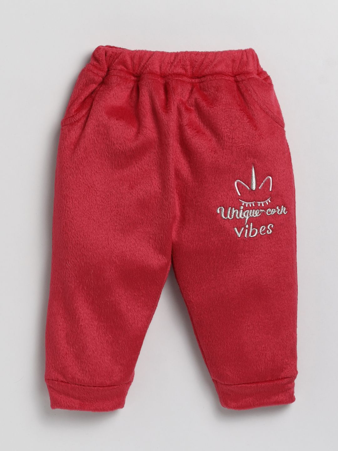 Moms Love Infant Girls Self Design Sweatshirt With Joggers
