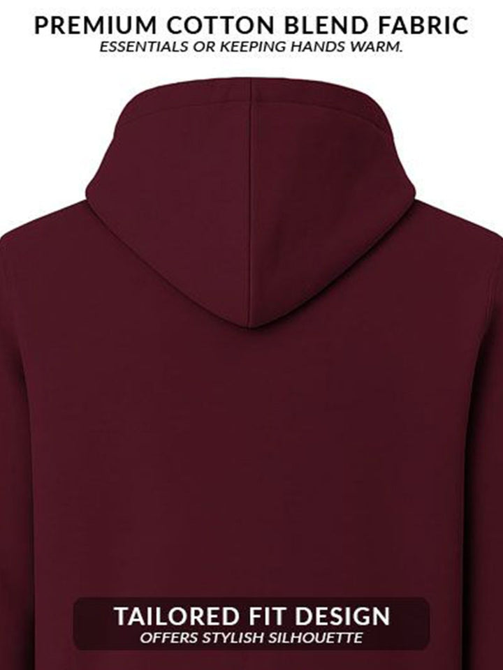 ADRO Men Printed Hooded Sweatshirt