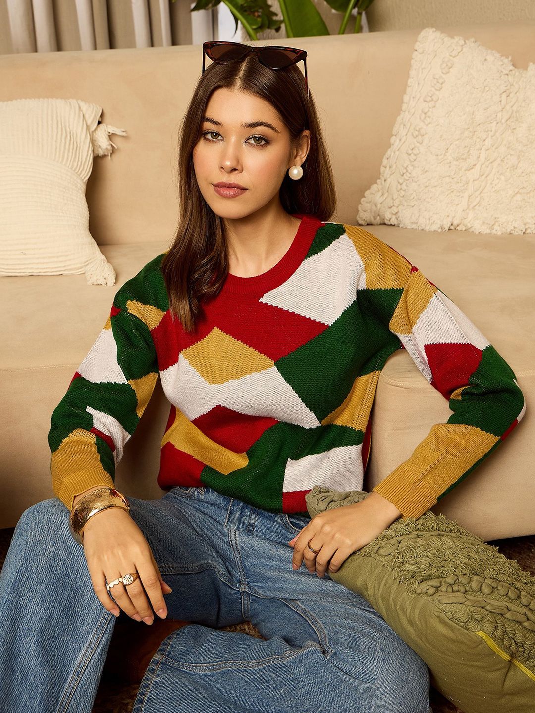 Berrylush Women Printed Pullover
