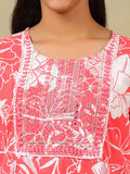 Mamicha Women Floral Printed Regular Mirror Work Pure Cotton Kurta with Trousers & With Dupatta