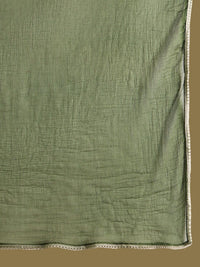 Indo Era Ethnic Motifs Zari Embroidered Kurta with Trouser & Dupatta