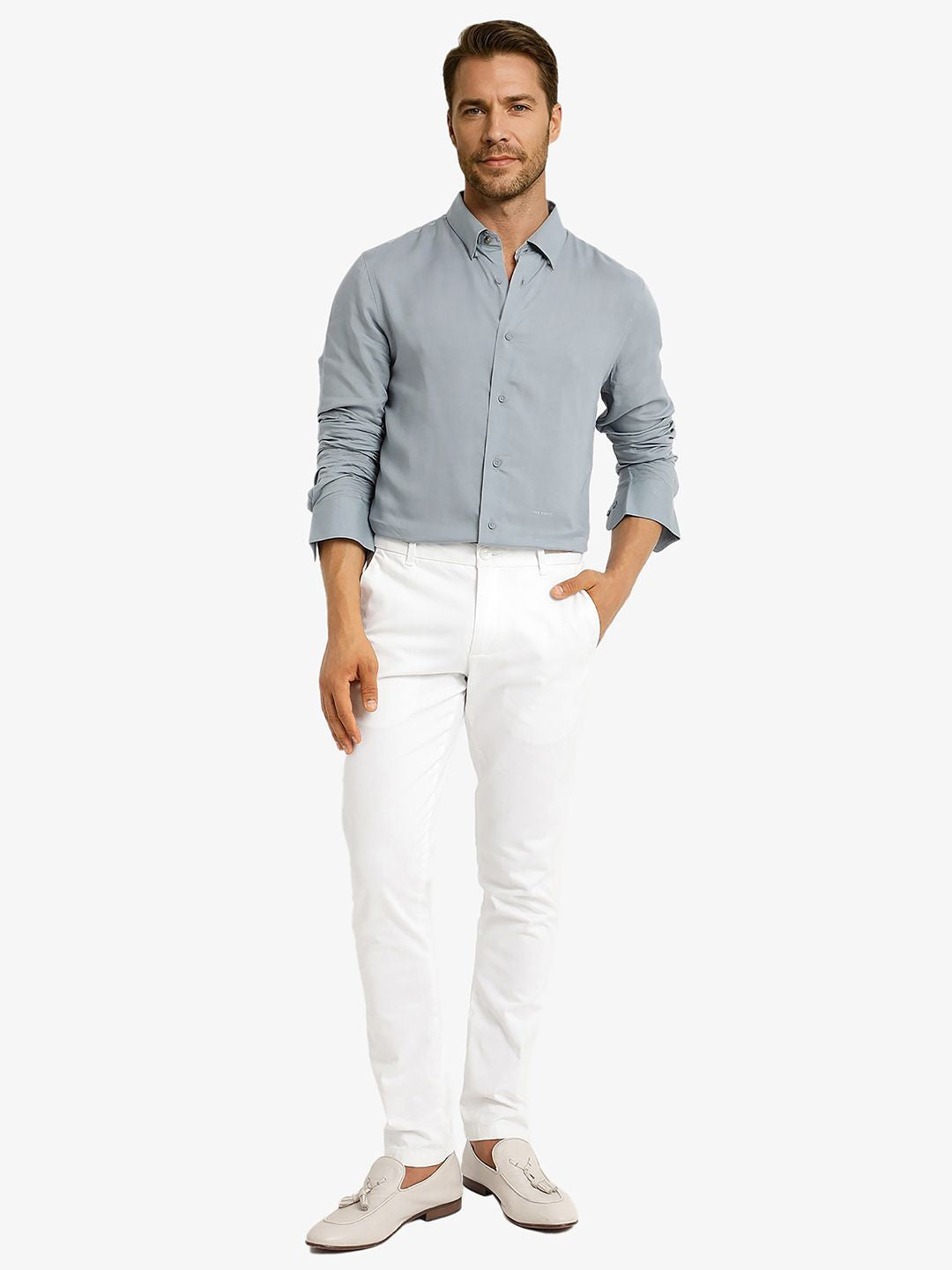 RARE RABBIT Men Comfort Opaque Formal Shirt
