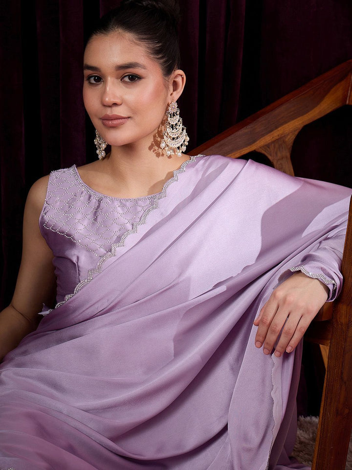 Saree mall Solid Beads and Stones Heavy Work Sarees