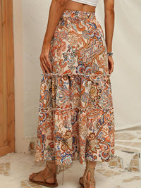 DressBerry Printed A-Line Midi Skirt