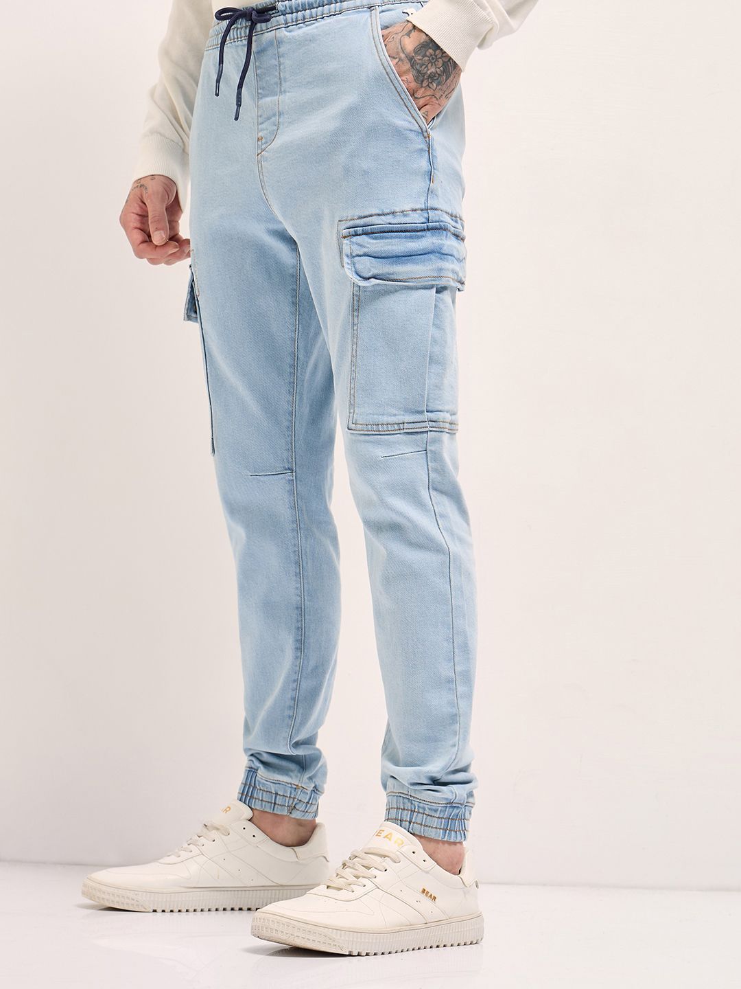 THE BEAR HOUSE Men Mid-Rise Jogger Jeans