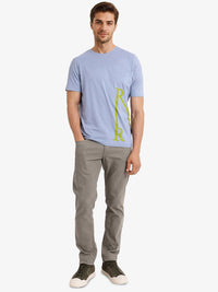 RARE RABBIT Men Typography Printed V-Neck T-shirt