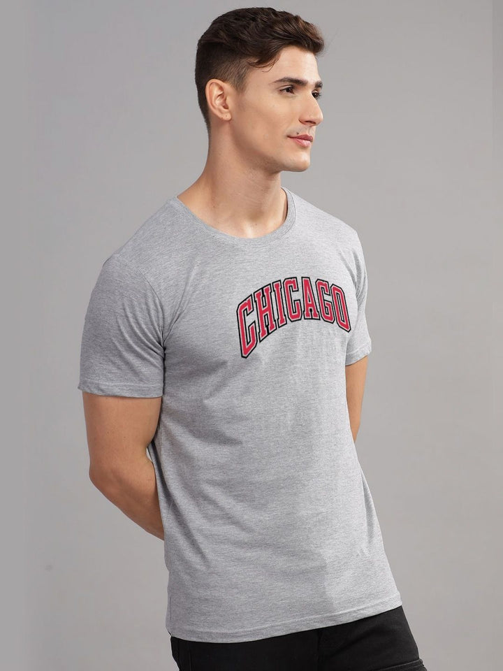 ADRO Men Typography Printed Raw Edge T-shirt