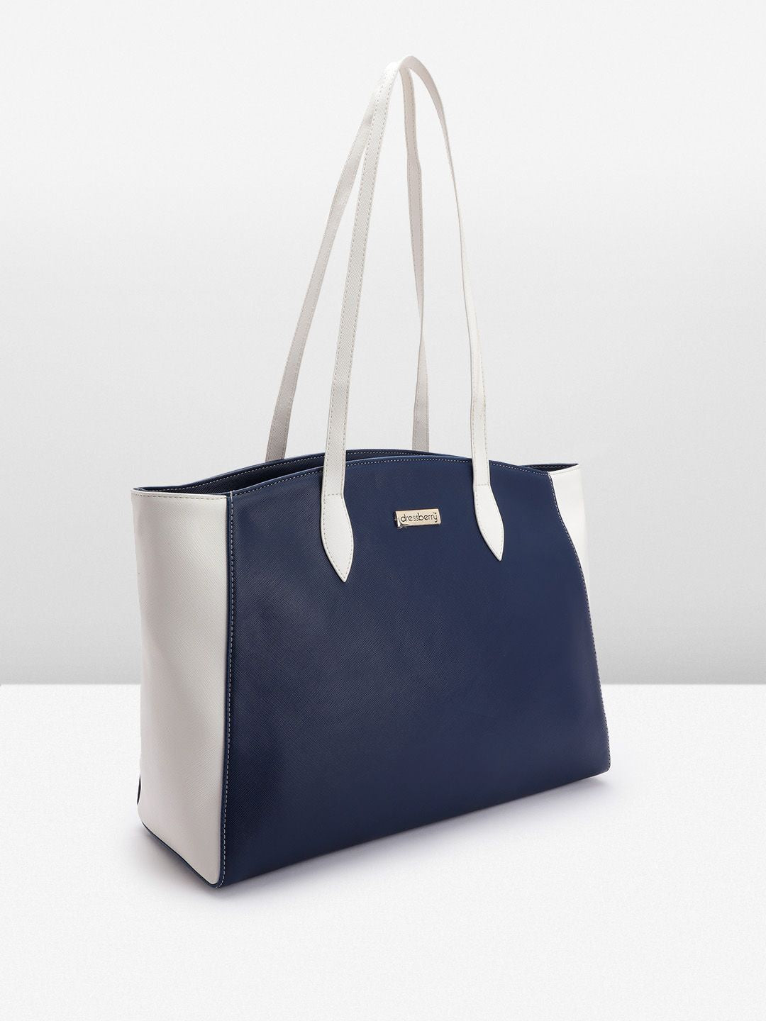 DressBerry Colourblocked Structured Shoulder Bag