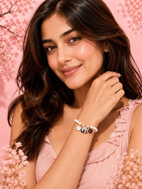 PANASH Women Brass Gold-Plated Bracelet