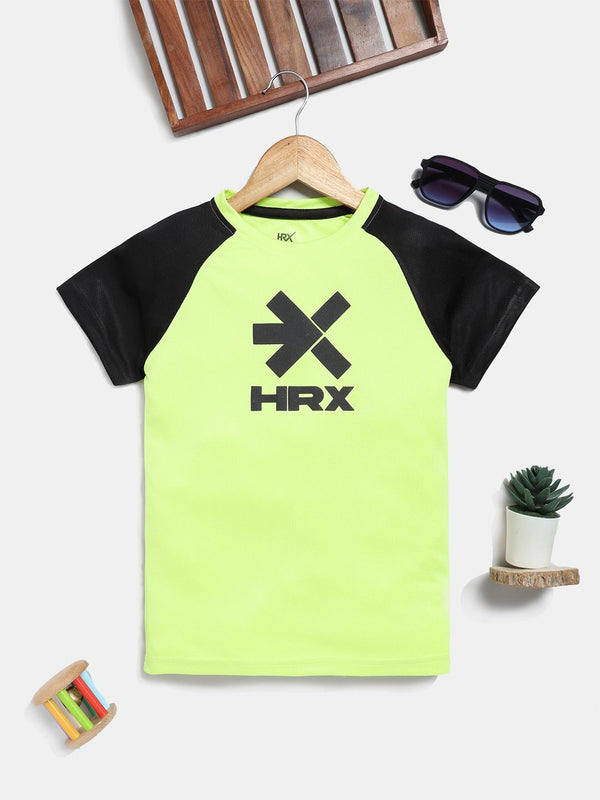HRX by Hrithik Roshan Boys Brand Logo Printed T-shirt