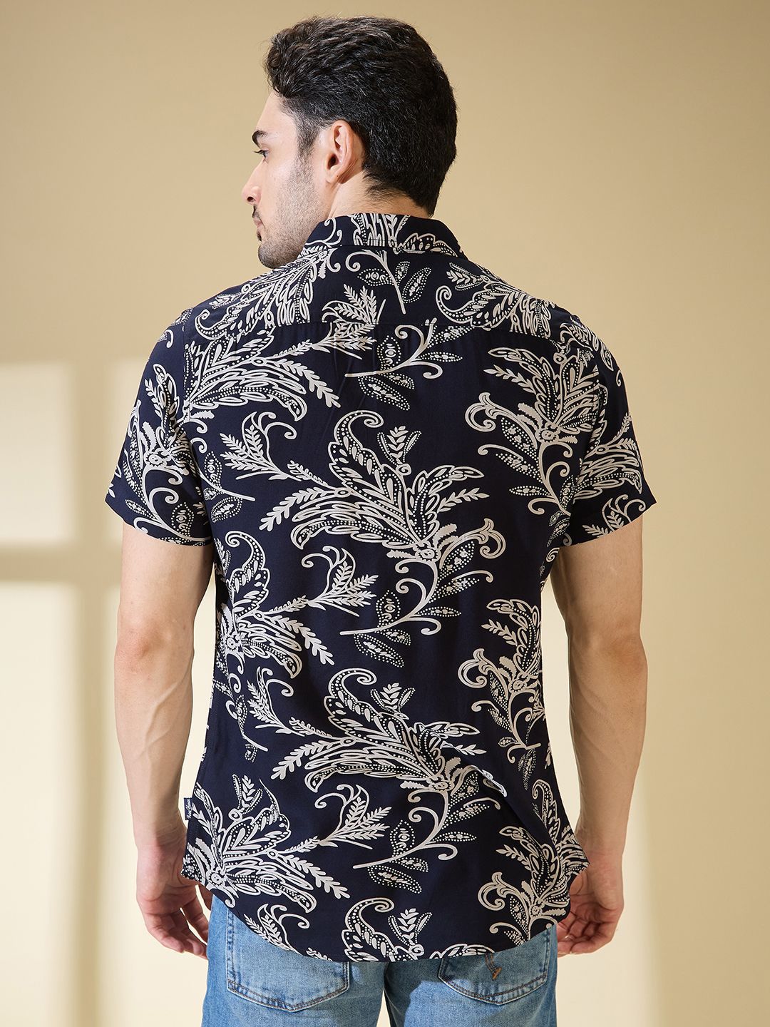 Being Human Men Slim Fit Floral Opaque Printed Casual Shirt