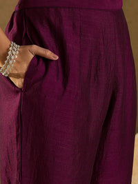 Indo Era Ethnic Floral Embroidered Zari Work Detail Regular Sleeves Round Neck Kurta Set