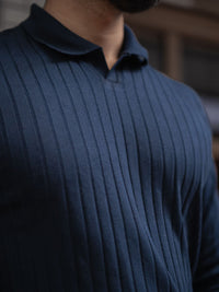 Powerlook Men Self Design Polo Collar Cotton T-shirt