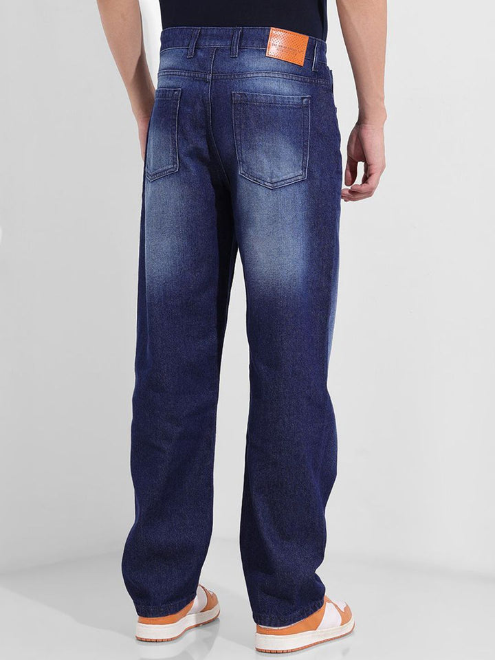 The Indian Garage Co. Men Relaxed Fit Mid-Rise Pure Cotton Jeans