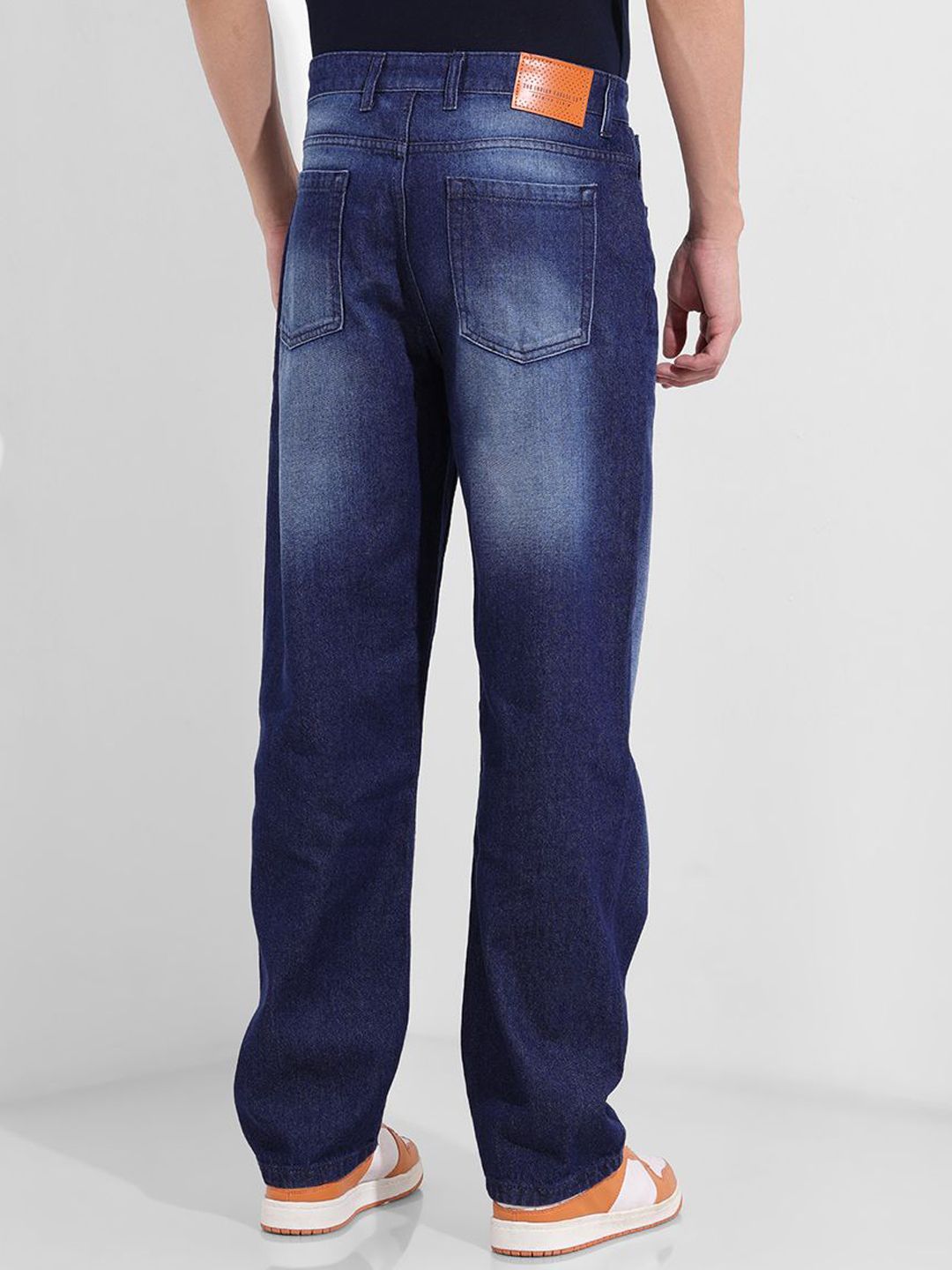 The Indian Garage Co. Men Relaxed Fit Mid-Rise Pure Cotton Jeans