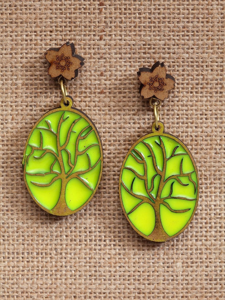 Anouk Gold-Plated Floral Shaped Drop Earrings