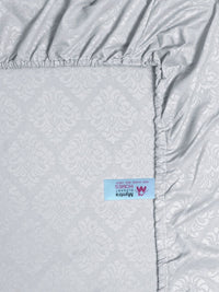Myntra Elegant Homes Grey Floral 300 TC Cadar Katil King dengan 2 Sarung Bantal