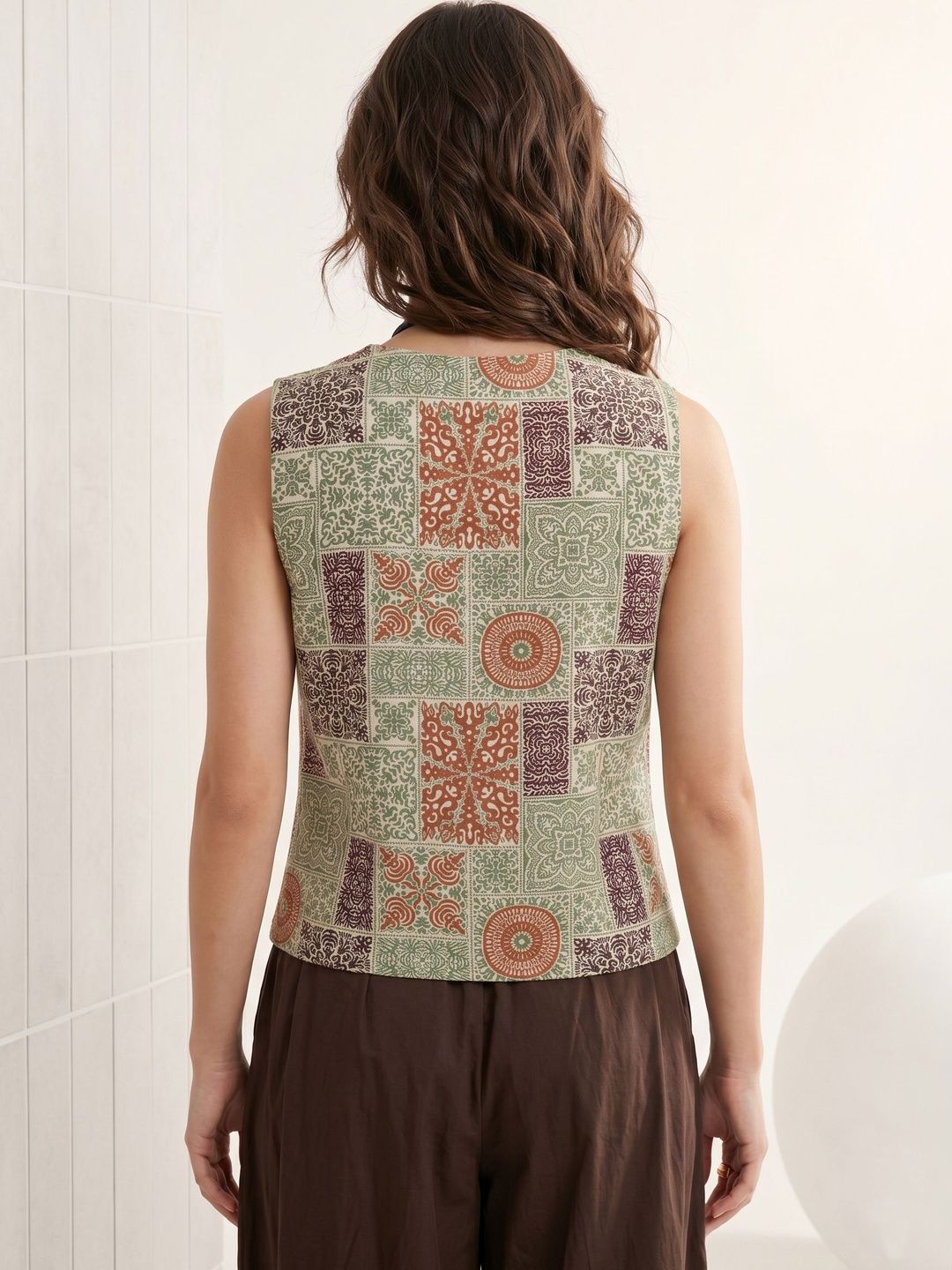 Mamicha Floral Printed Ethnic Top