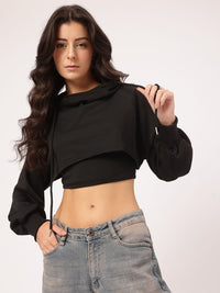 DressBerry Grunge Streetwear Cropped Sweatshirt with Top