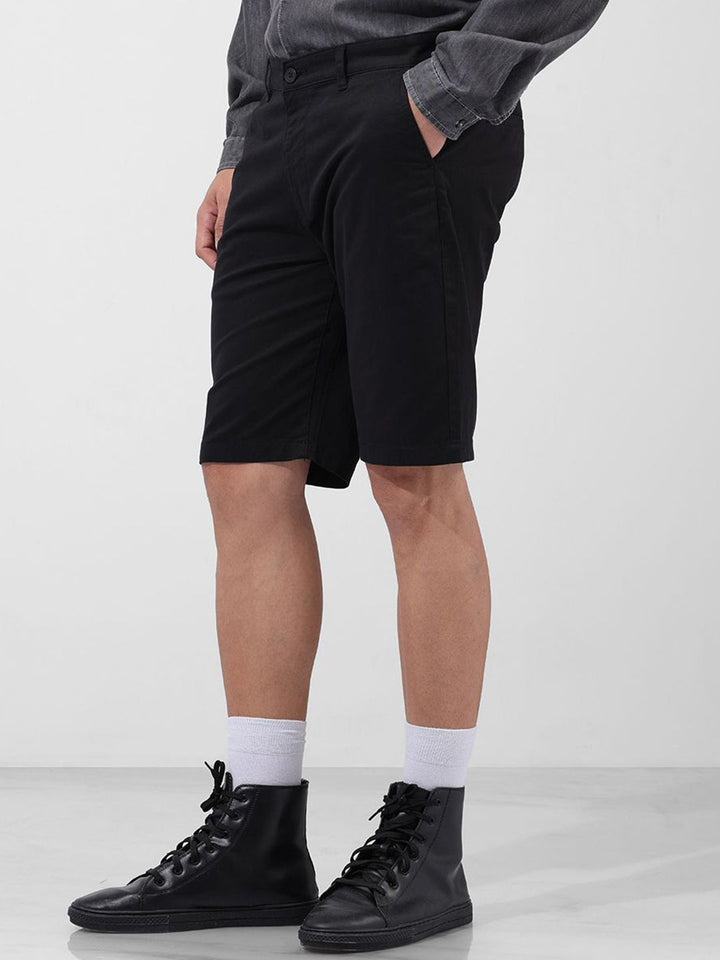 The Indian Garage Co Men Regular Fit Cotton Chino Shorts