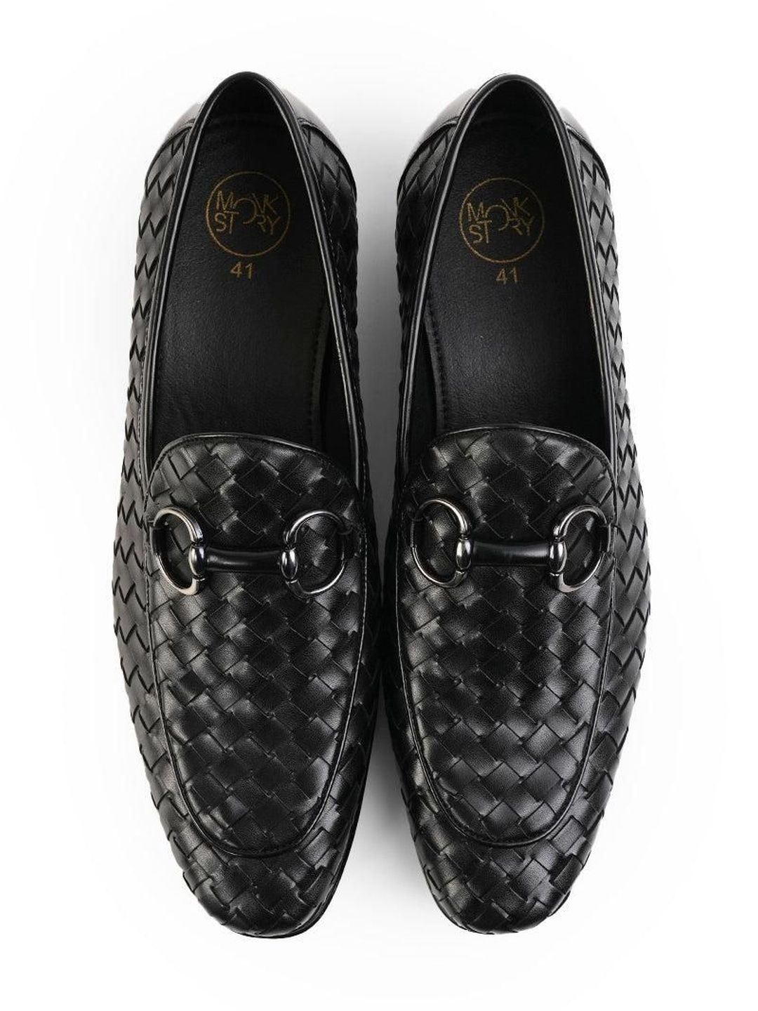 MONKSTORY Men Horsebit Smart Hand Woven Slip-Ons Loafers