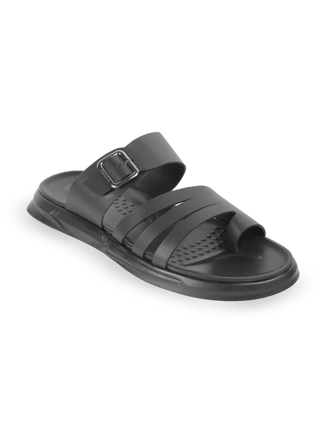 Mochi Men Leather Comfort Sandals with Buckle