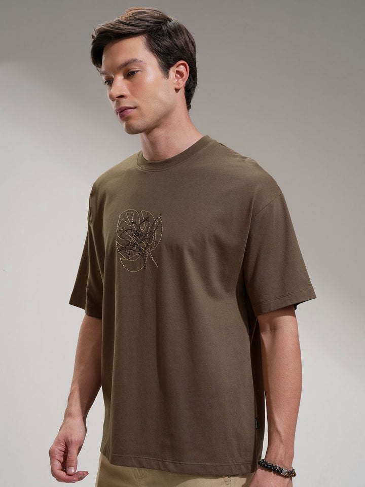 HIGHLANDER Men Drop-Shoulder Sleeves T-shirt