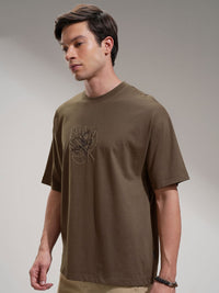 HIGHLANDER Men Drop-Shoulder Sleeves T-shirt
