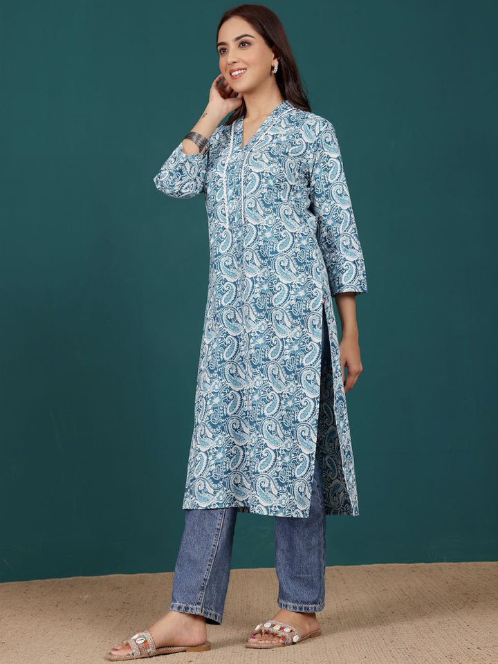 Varanga Women Paisley Printed Indie Prints Kurta