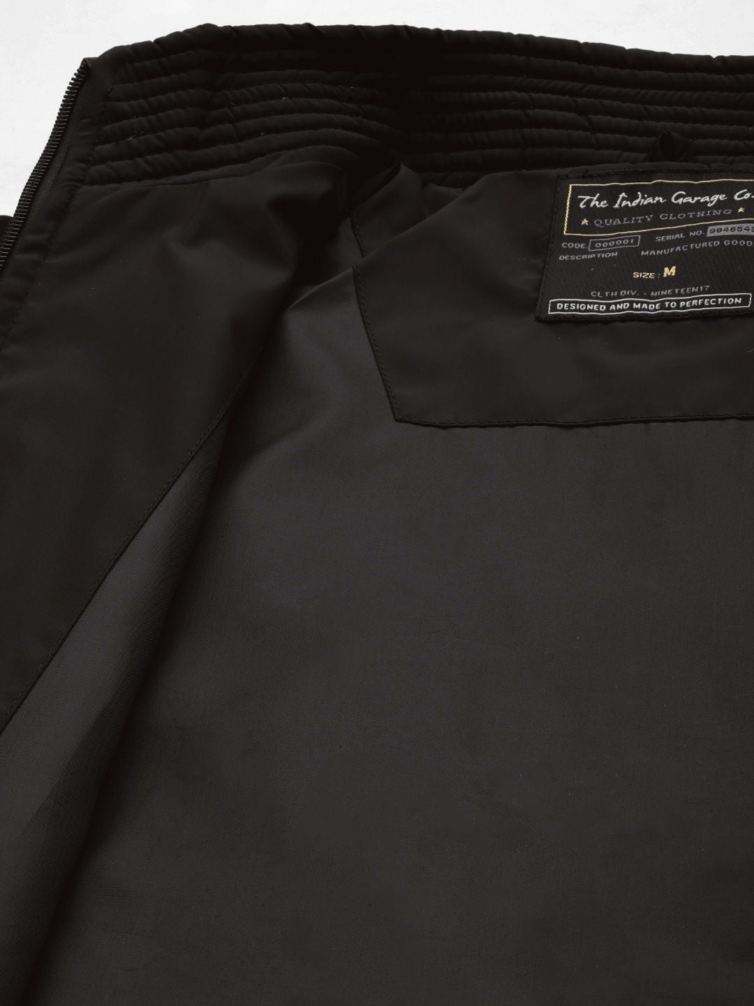 The Indian Garage Co Men Zip-Front Bomber Jacket with Zip Pockets