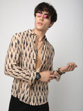 VASTRADO Men Classic Slim Fit Opaque Printed Casual Shirt
