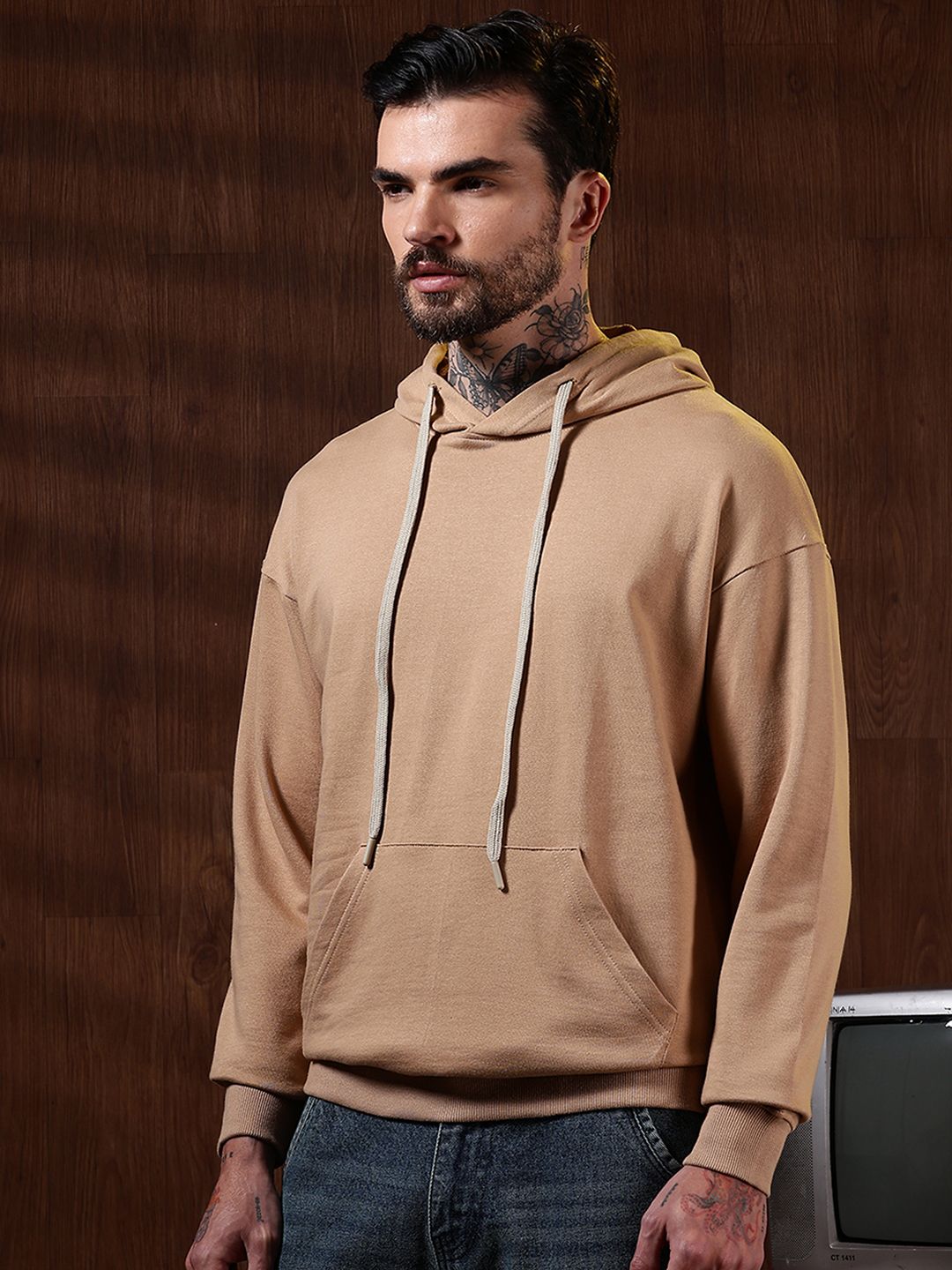 Sweatshirt Kapas Tulen Eszett Lelaki Bertudung