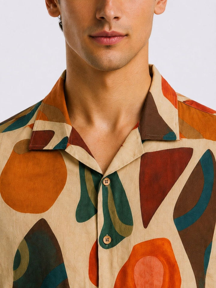 ADRO Men Relaxed Printed Casual Shirt