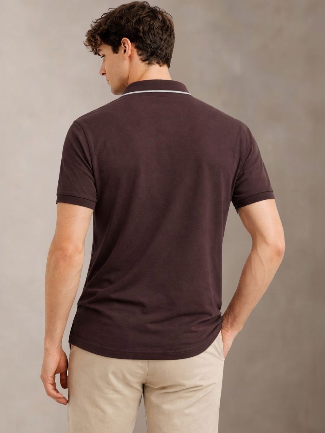 ADRO Men Polo Collar T-shirt